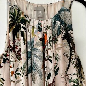 H&M Multicolor Tropical Print Maxi Dress